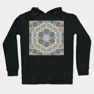 art nouveau and art deco styled pattern and designs with turquoise blue Hoodie